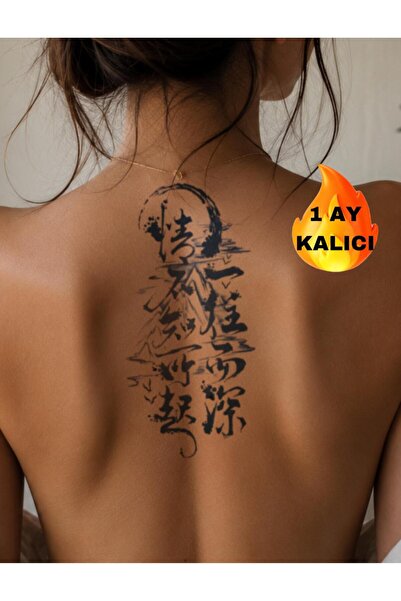 Mecit Tuhafiye 1 KALICI JAPONCA YAZI KOL BİLEK VUCUT İÇİN GEÇİCİ DÖVME