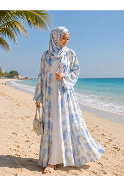 Passion by rahi Printed double layer chiffon Abaya&Hijab