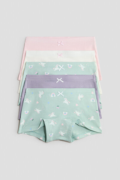 H&M 5'li Pamuklu Boxer Külot