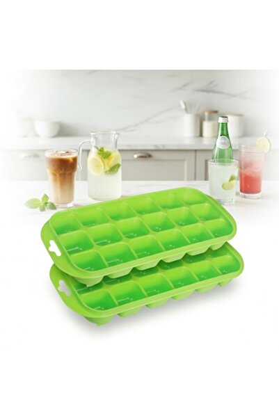 SyaMAG Set de 2 cutii, pentru 18 cuburi de gheață, verde, Syamag, 23x12 cm