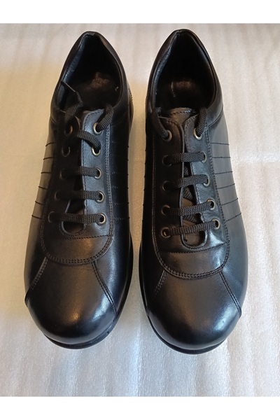 Butik Tülin Men's Genuine Cowhide Leather Black Soft Thick Heavy-Duty Crampon...