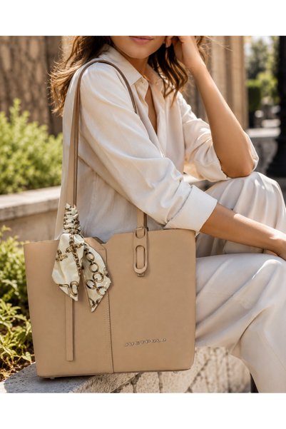 Just Polo Multi-Compartment Women's Hand and Shoulder Bag with Divider Detail