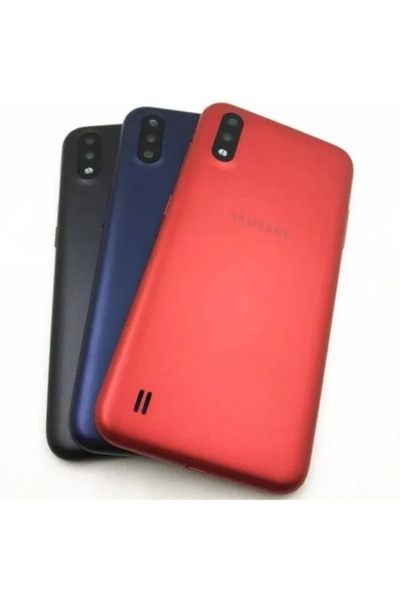 ErCorp Samsung Galaxy A01 Uyumlu Arka Kapak Batarya Pil Kapağı Mavi