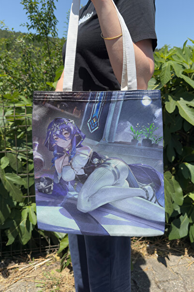 ZipZap Layla Genshin Impact V1 Τσάντα Anime με εκτύπωση σε καμβά διπλής όψης