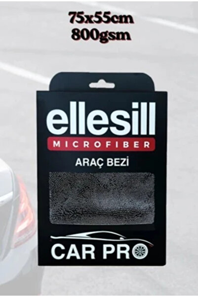 Caribre ELLESİL 55X75 800 GSM Tank Bezi | Profesyonel Oto Kurulama ve Detay Temizlik Mikrofiber Bezi