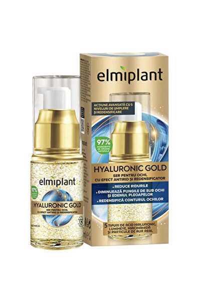 ELMIPLANT Set 2 x Ser Ochi Hyaluronic Gold, 15 ml
