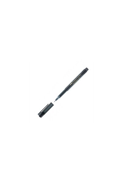 Faber Castell Faber-Castell Broadpen Fineliner Felt Tip Pen 1554 Black (Pack ...