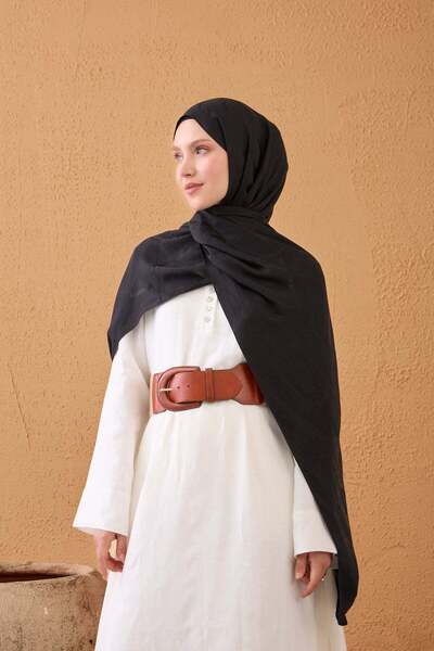 Silk Home Naia Cotton Shawl Rope Black