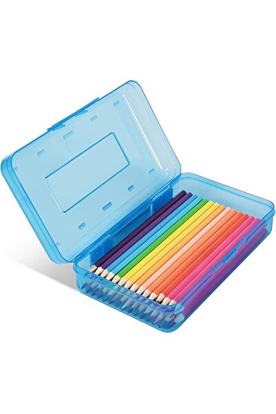 GENERAL Colored Plastic Pencil Box, Large Capacity Pencil Case, Pencil Boxs f...