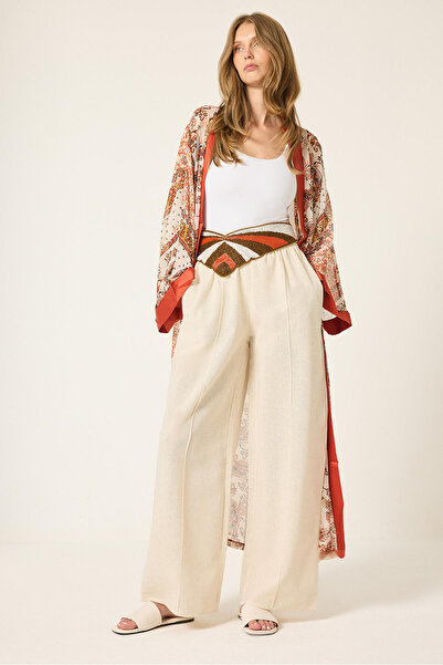 Touché Privé Ribbed Relax Linen Pants