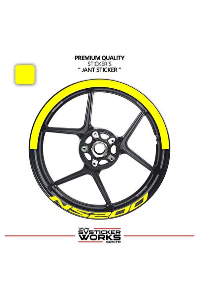ARONA Bajaj Ns200 Wheel Rim Strip – Half Rim Cover & Ns200 Lettering Sticker Set