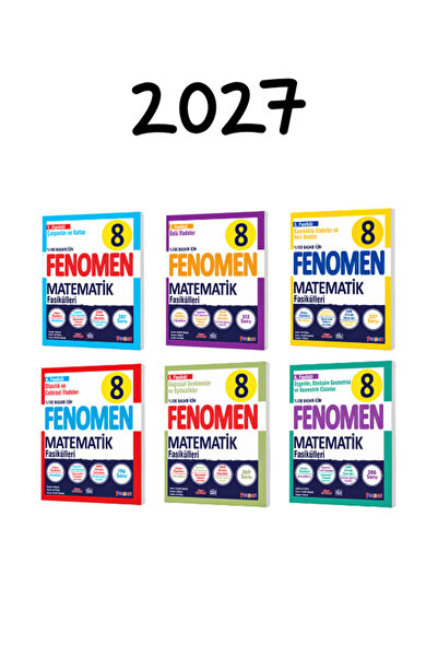 Fenomen Yayıncılık Fenomen 8.snıf matematik fasikülleri 2027 güncel