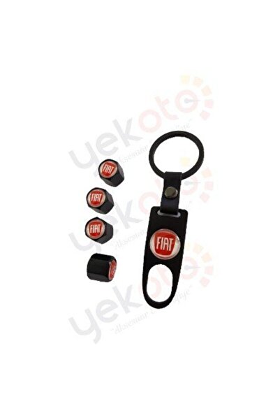 GARDENAUTO Fiat Metal Valve Cover Keychain Set