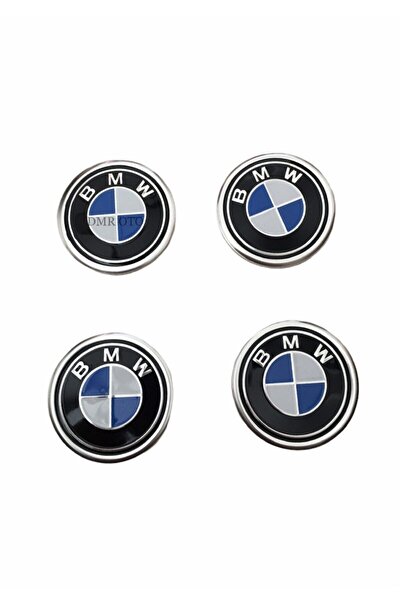GARDENAUTO محور عجلة من الألومنيوم بشعار Bmw مع شعار 4 قطع لاصقة 5.5 سم