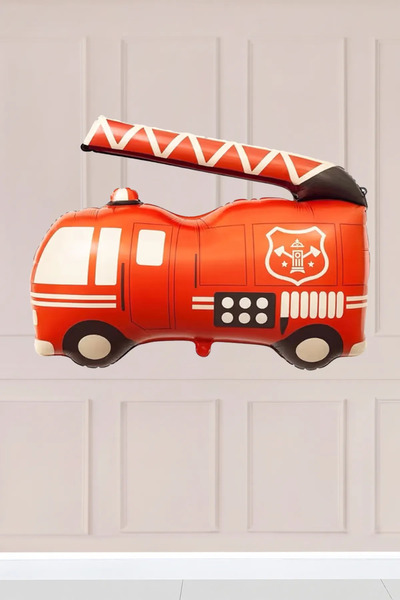 Atölye Mi Retro Fire Truck Foil Balloon 8606