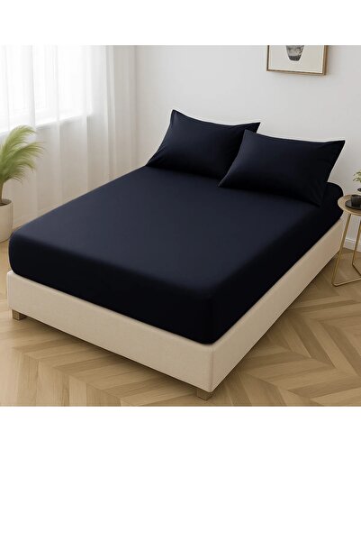 Romans Luxury Ranforce 100% Cotton Elastic Sheet + Pillowcase Set Single Size