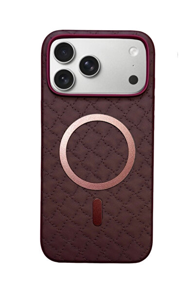 idubi İPhone 15 Pro Kılıf Kapitone Desenli Telefon Kılıfı