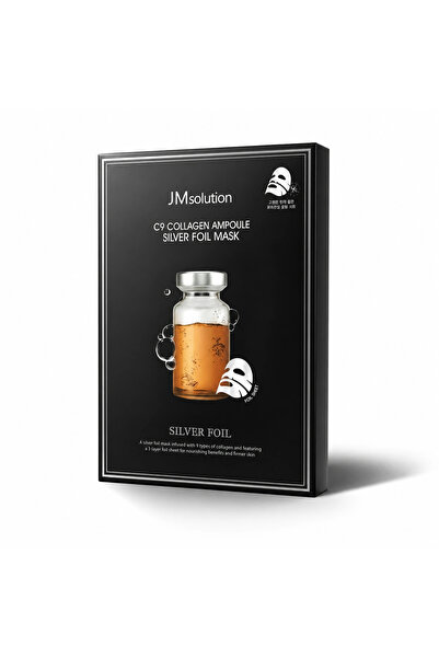 JMsolution C9 Collagen Ampoule Silver Foil Mask Kutu 10 Adet × 35 ml
