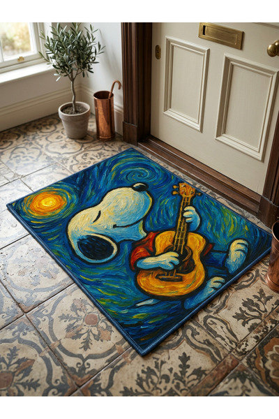 RUGRUMBA Non-Slip Sole Positive Energy Themed Washable Door Front-Bathroom Ma...
