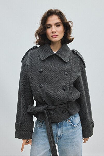 Stradivarius Kısa trençkot