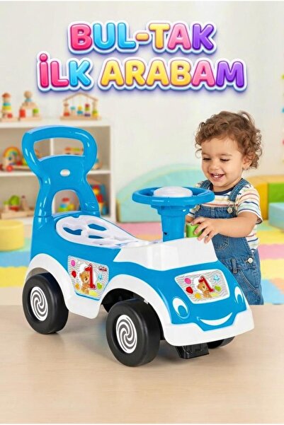 Tıfıl Toys Bul-Tak İlk Arabam - Çocuk İlk Adım ve Bultak Oyuncak Eğitici 52 C...