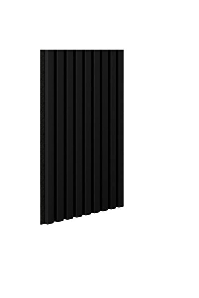 LDA Panou decorativ MDF PREMIUM, tip panou acustic, negru, 260x40 cm