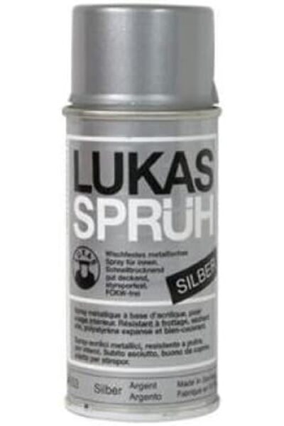 Lukas Spray Bronze Metal Spray Paint 150 ml Silver