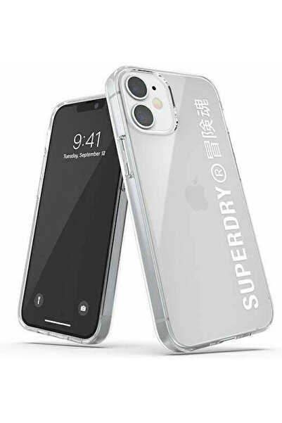 SUPERDRY Θήκη Snap Back Σιλικόνης Διαφανής / Λευκή (iPhone 12 mini) Κωδικός: ...