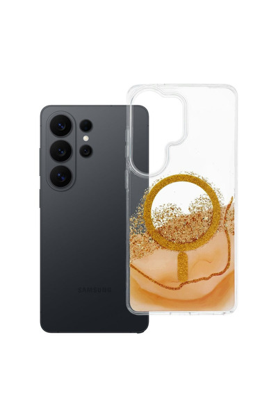 Golden Husă de protecție compatibilă MagSafe pentru Samsung Galaxy S26 Ultra,...