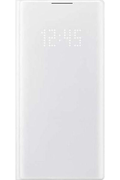 Samsung Θήκη-βιβλίο Led View από συνθετικό δέρμα λευκό (Galaxy Note 10) Κωδικ...