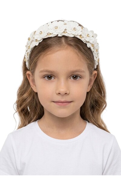 Bidani -Floral Appliqué Headband-Multicolor