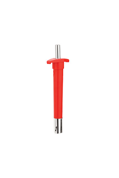 DELCASA Stainless Steel Gas Lighter DC2819 with ABS Handle, Red