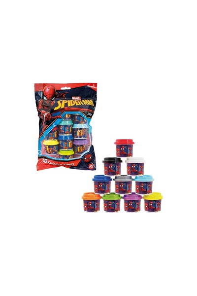 As Marvel Spiderman Play-Doh Σακούλα με 10 βάζα, 280γρ - 1045-03599