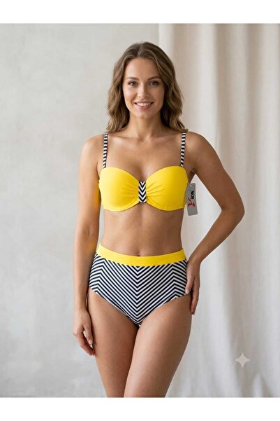 Fara brand Costum de baie din două piese HL 21-1 Galben