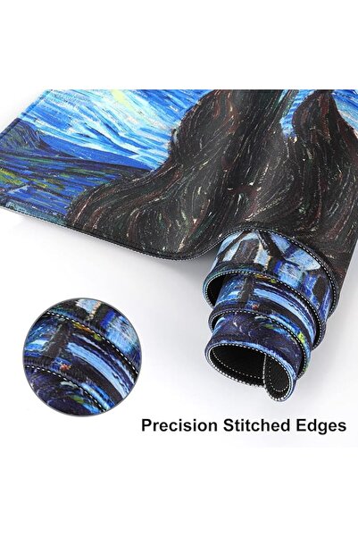 iLeadon Topographic Mouse Pad, Large Gaming Mouse Pad Non-Slip Rubber Base Wa...