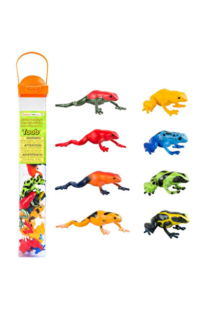 Safari Ltd Broaște cu săgeți otrăvitoare. Set de figurine în tub Safari Ltd.