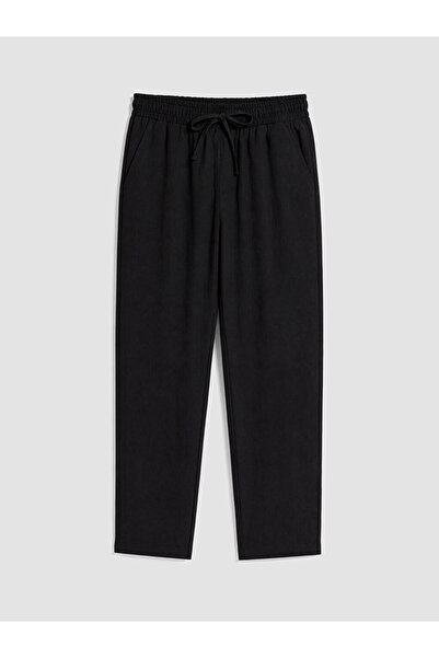LC Waikiki Black Elastic Waist Women's Trousers