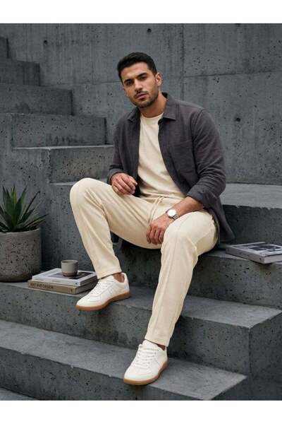 hikes Premium Ribbed Loose Fit Joggers – Ultra-Soft Stretch Comfort & Effortl...