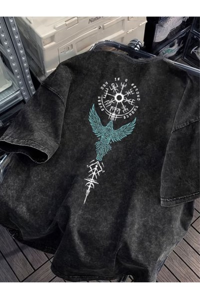 Prekarya design Unisex Oversize Vintage Washed Street Style Street Fashion Co...