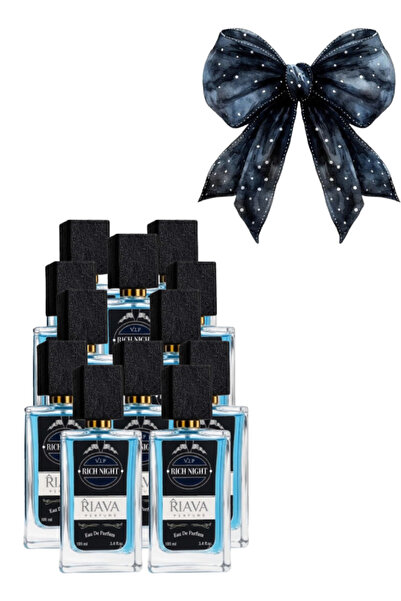 RIAVA PERFUME 12 قطعة من عطر في آي بي ريتش نايت بلو 100 مل