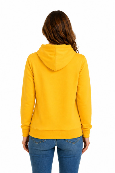 herkesemoda Good Ribbon Printed Hooded 2 Thread Raster Sweatshirt