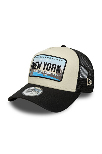 NEW ERA Καπέλο με θήκη πινακίδας 9FORTY A-Frame Trucker Ρυθμιζόμενο Μαύρο OSFM