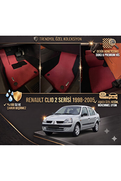8D OTO PASPASI RENAULT RENO CLİO 2 SERİSİ 1998 - 2005 PREMİUM ARACA ÖZEL EVA ...