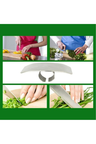 FTA TİCARET Stainless Steel Finger Protector for Chopping and Safety