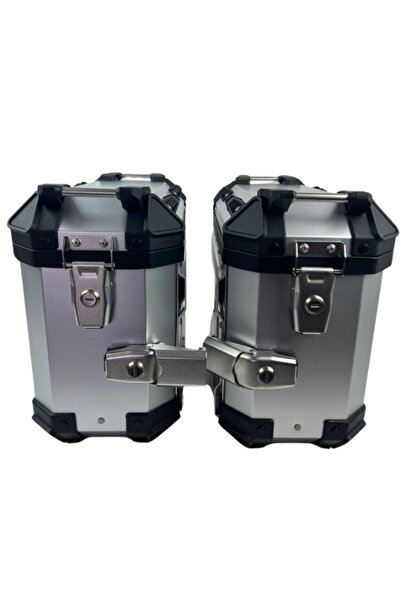 Coocase Alüminyum Yan Çanta 33Lt Takım Gümüş