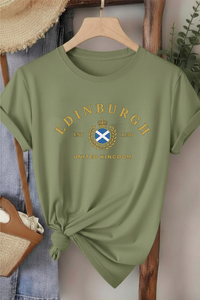 l'eivor Edinburgh Printed Cotton Women's T-Shirt
