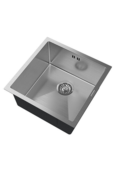 Granitan Chiuveta sub blat cu un vas, Granitan, Otel, 438x438mm, Crom