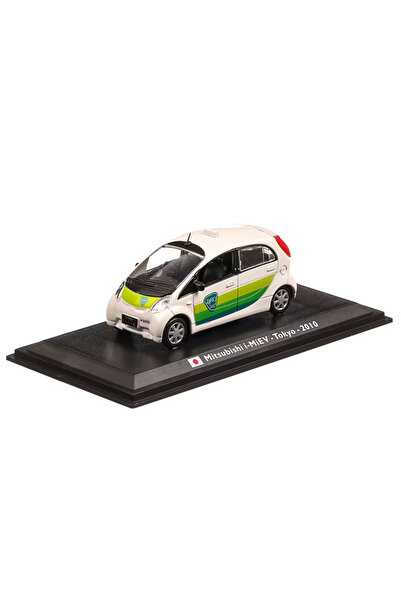 Atlas Sigilat- Mitsubishi i-MiEV Tokyo Taxi 2010 Alb cu Verde- Scara 1:43-