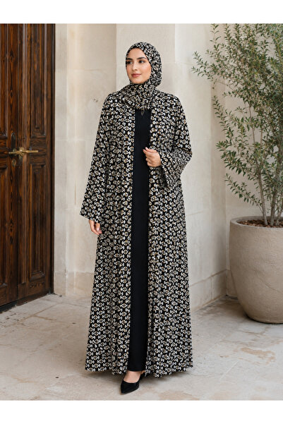 Passion by rahi Printed double layer chiffon Abaya&Hijab