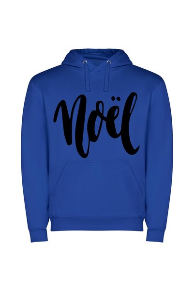 iLovePrints Mel's Elegant Lettering Φούτερ με κουκούλα σε χρώμα Μπλε